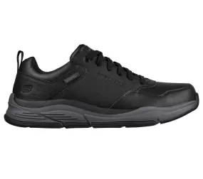 Pantofi sport, barbati, SKECHERS Bengo Hombre, 210021-BKGY negru, piele naturala