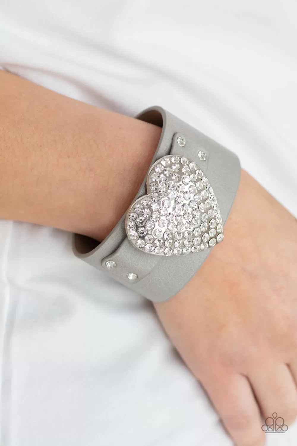 Paparazzi Accessories - Flauntable Flirt - Silver Bracelet