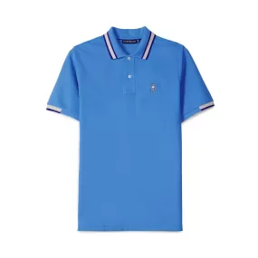 Psycho Bunny Kids Woodstock Blue Polo_ B0K141B200-420