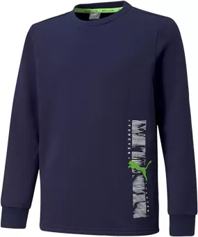 Puma Active Sport Crew TR B 589201 06 boys' crewneck sweatshirt blue