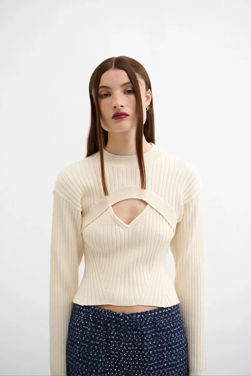 Résumé VivianRS Knit Blouse Creme