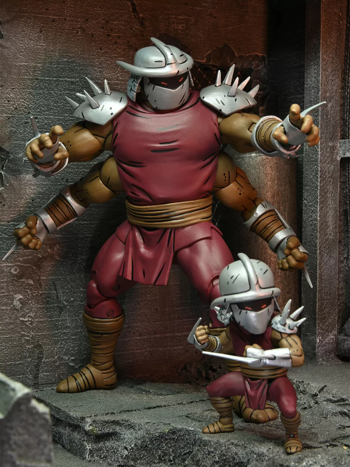 Shredder Clone & Mini Shredder - 7 Action Figurine - Teenage Mutant Ninja Turtles: Mirage Comics - NECA Collectibles