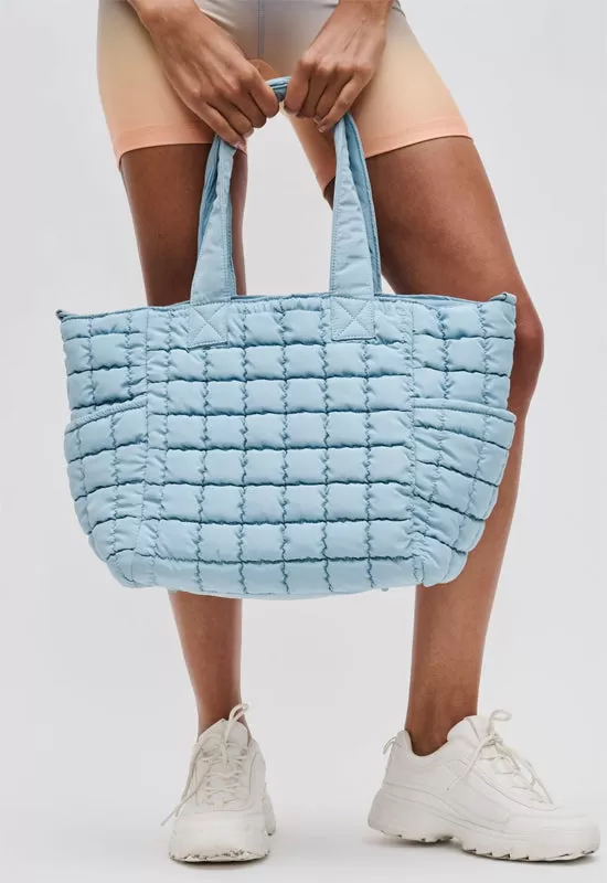 Sol & Selene - Dreamer Quilted Nylon Tote Sly Blue