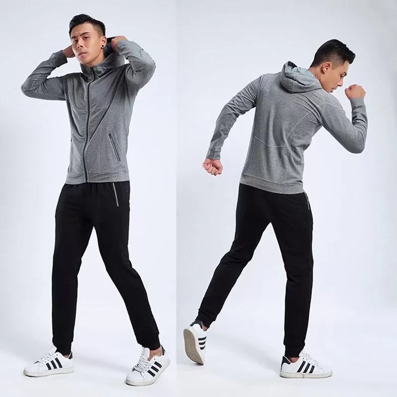 Sports Suit for Men Running Jacket and Training Pants Sport