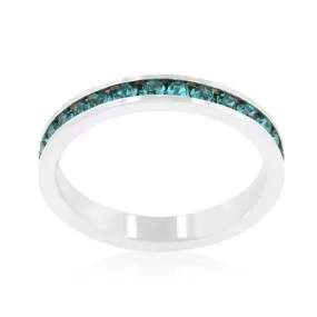 Stylish Stackables with Turquoise Crystal Ring