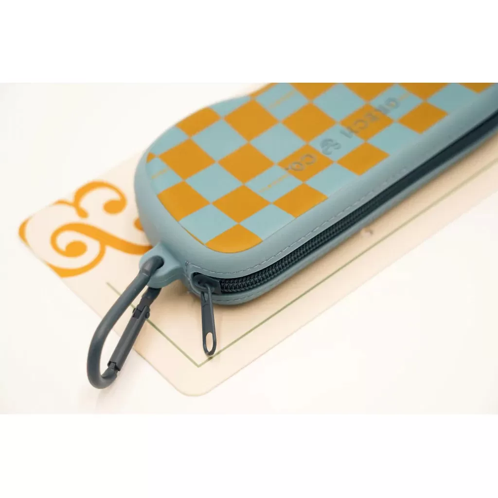 Sunglasses Case - Checks Lasagna Wheat