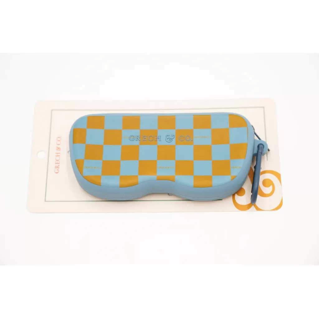 Sunglasses Case - Checks Lasagna Wheat