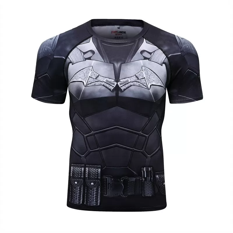 The Batman Compression Elite Short Sleeve Rashguard