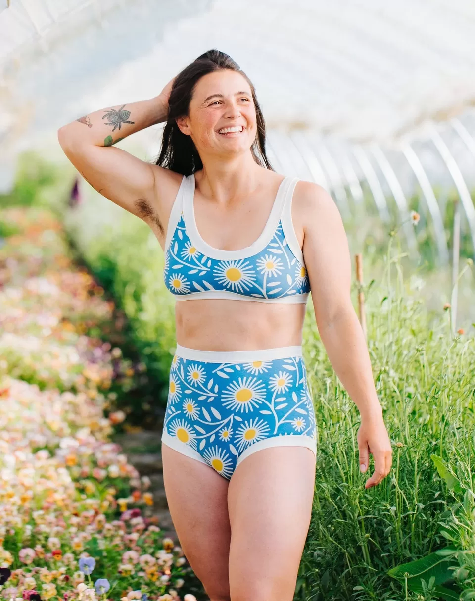 Thunderpants panties, Sky Rise Daisy Days print