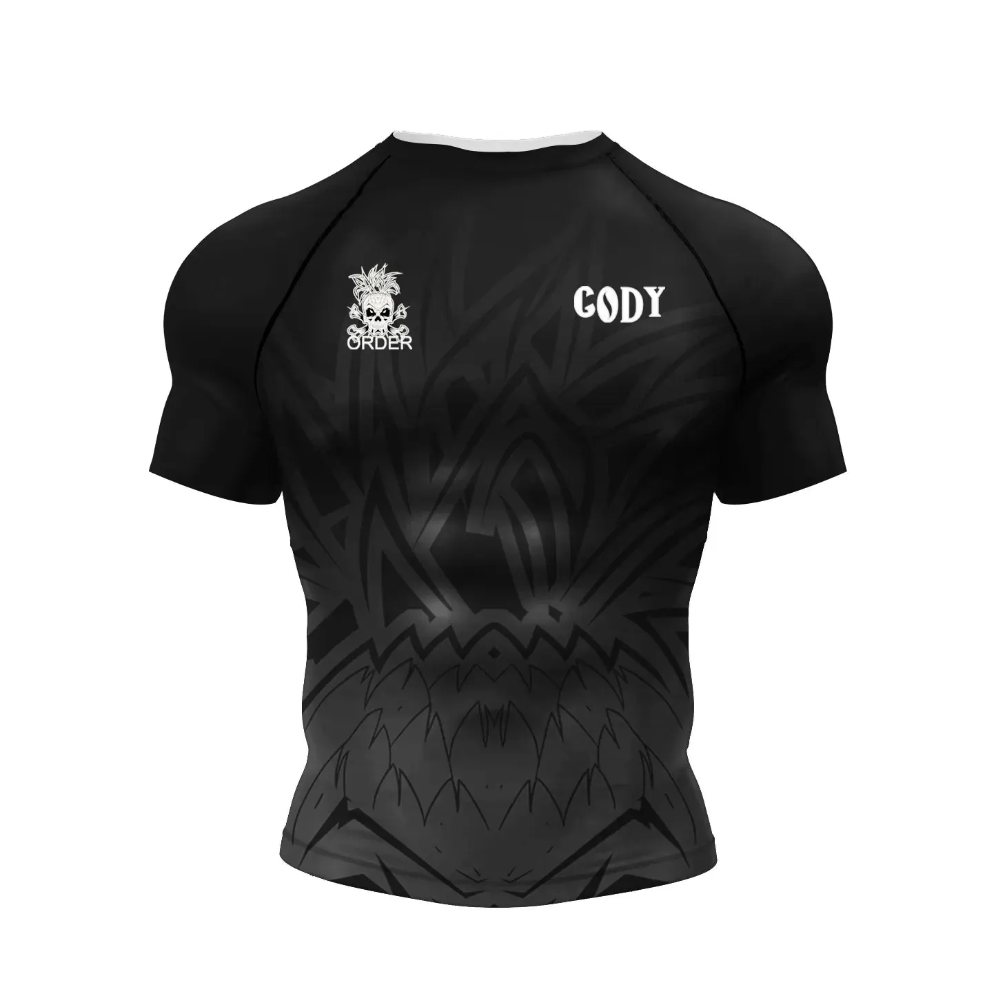 Tribal 'Haka' Elite Short Sleeve Compression Rashguard