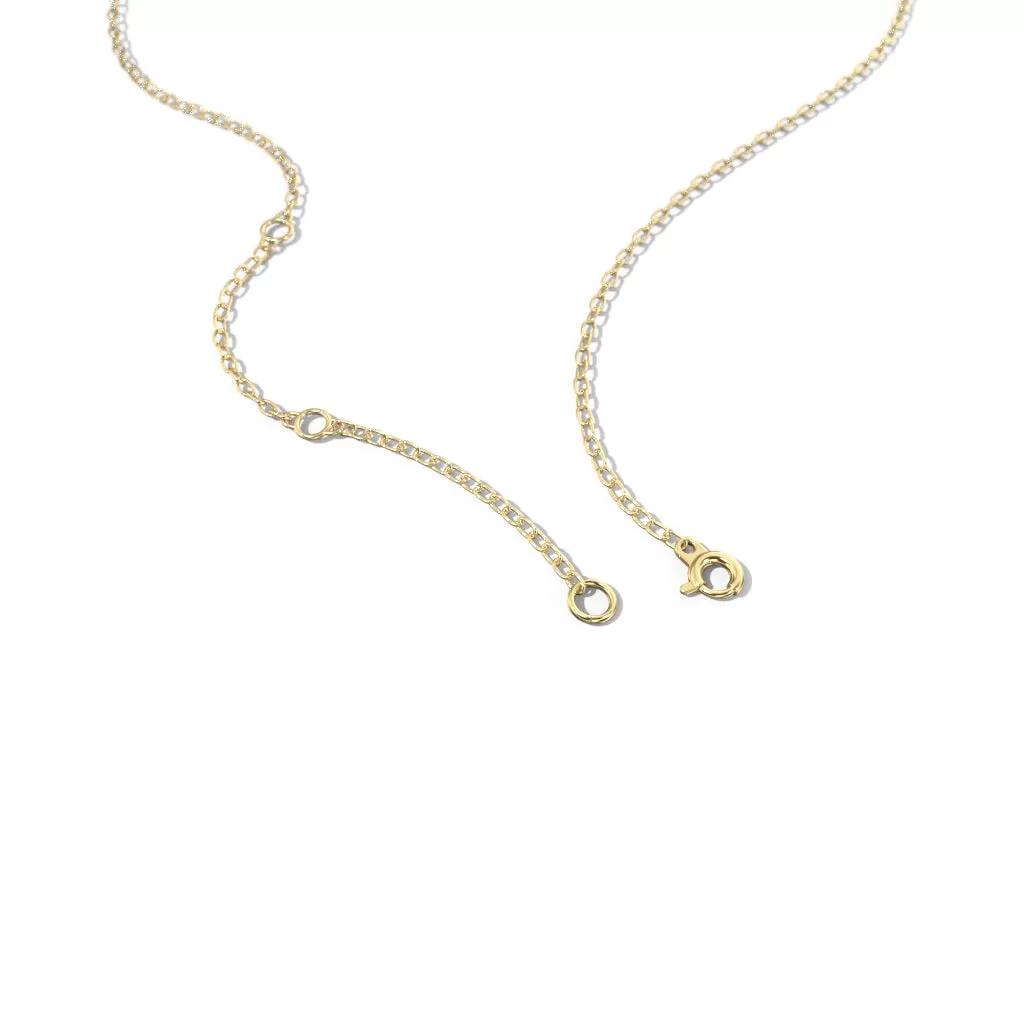 Triple Heart 10K Gold Necklace