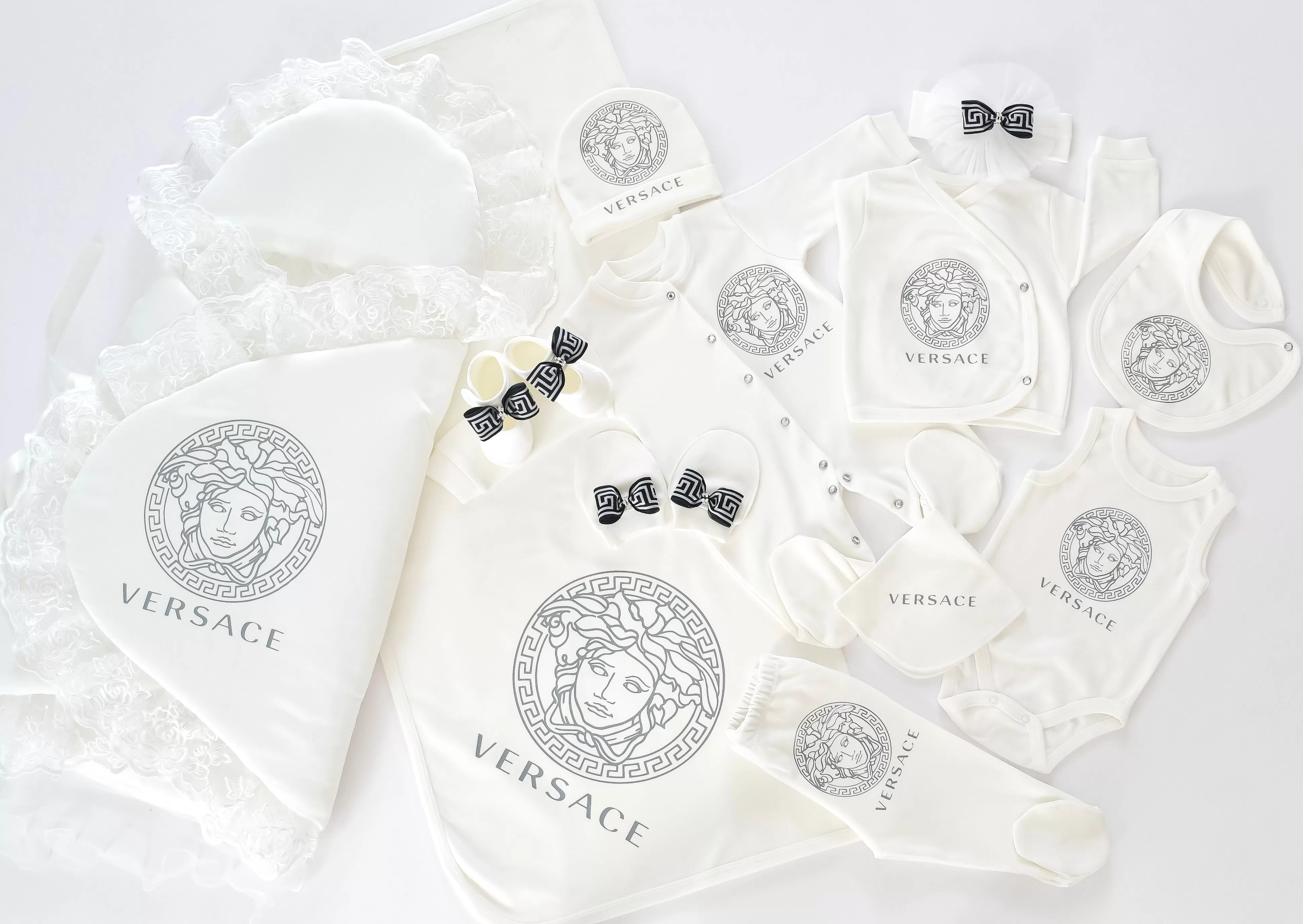 Versace Inspired Newborn Baby Set