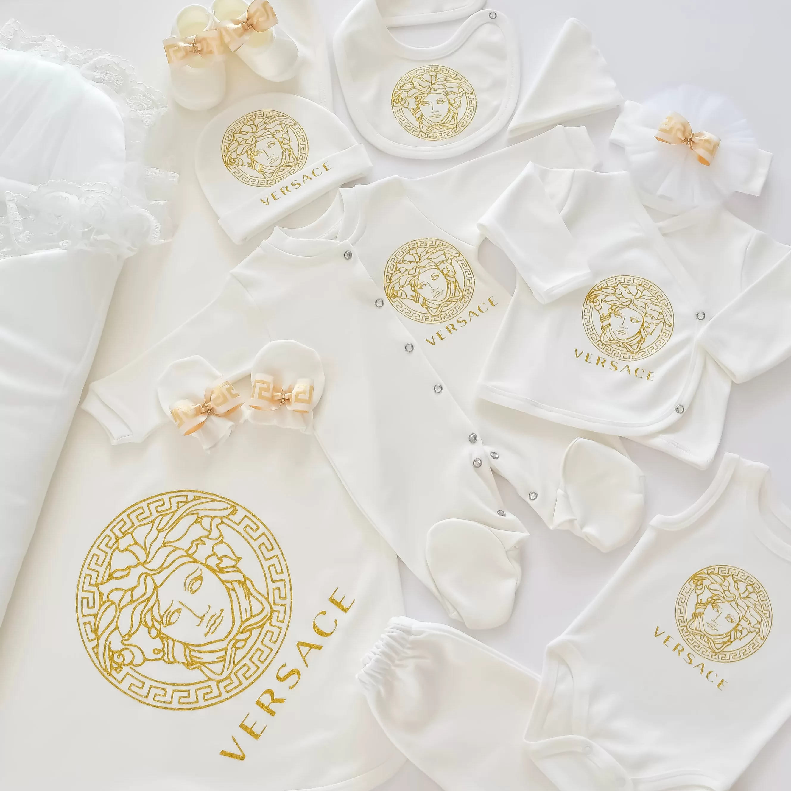 Versace Inspired Newborn Baby Set