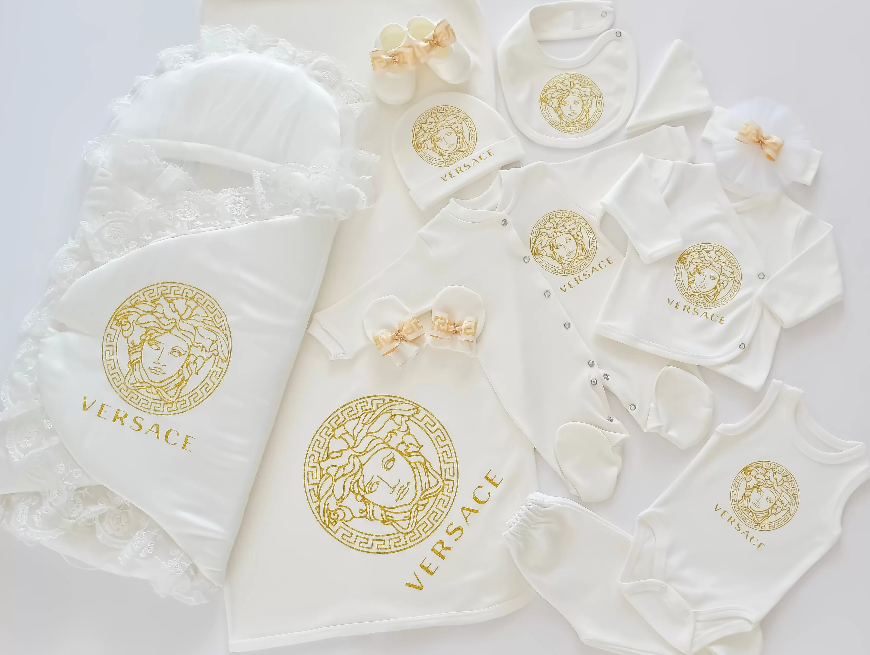 Versace Inspired Newborn Baby Set