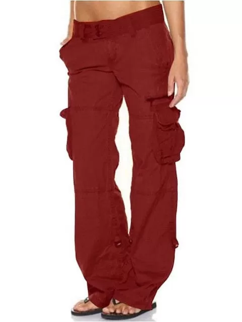 Versatile and Comfortable Women's Cotton Cargo Pants - Perfect for Everyday Wear