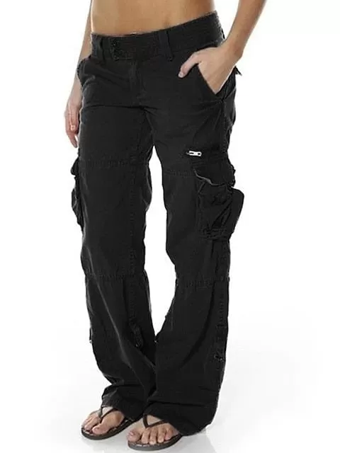 Versatile and Comfortable Women's Cotton Cargo Pants - Perfect for Everyday Wear