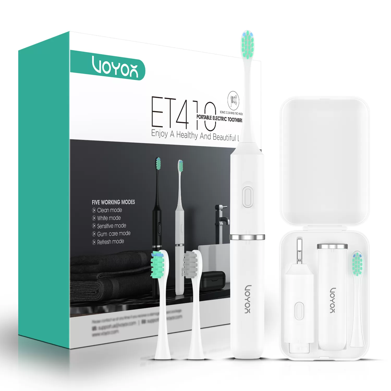 VOYOR Portable Sonic Electric Toothbrush ET410