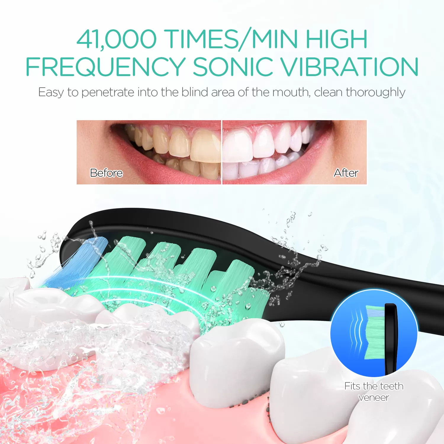 VOYOR Portable Sonic Electric Toothbrush ET410