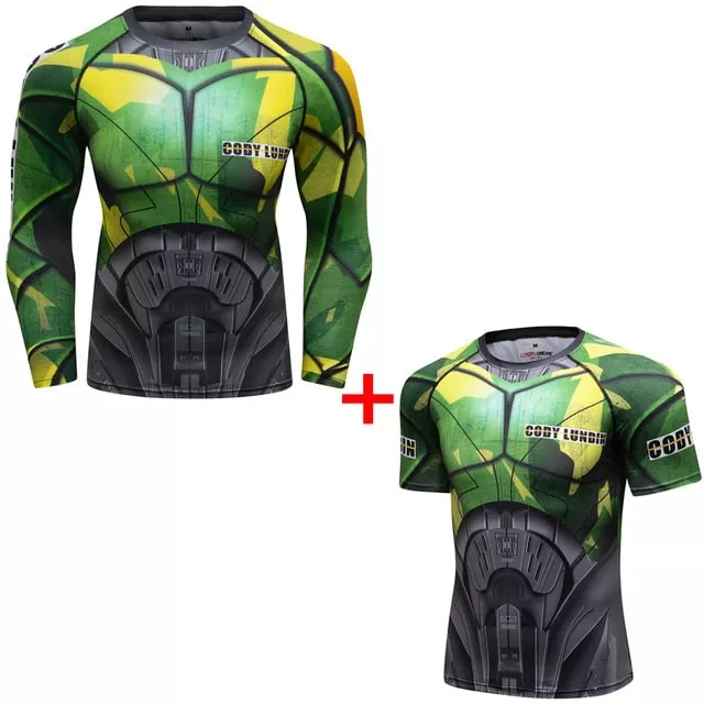 Warrior Compression 'Ground Zero | Set of 2' Elite Rashguard