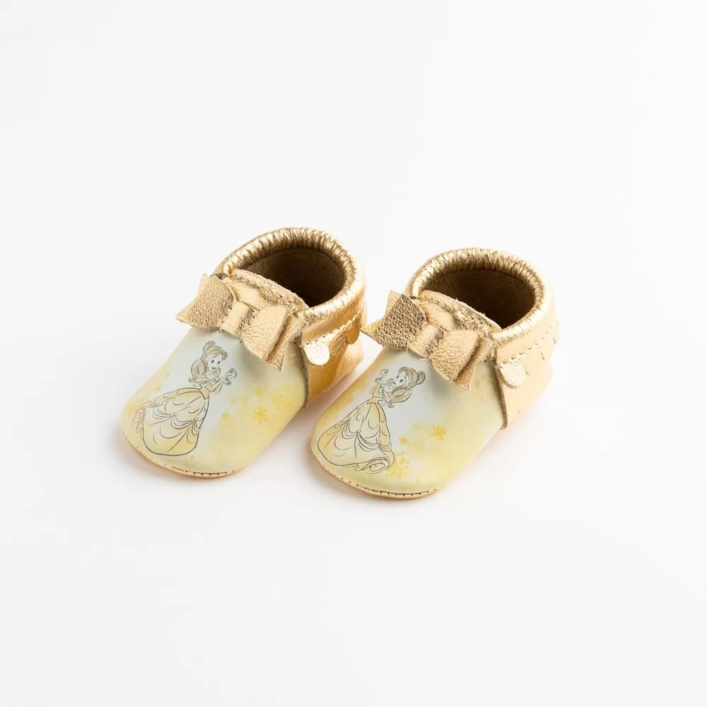 Watercolor Belle Bow Baby Shoe